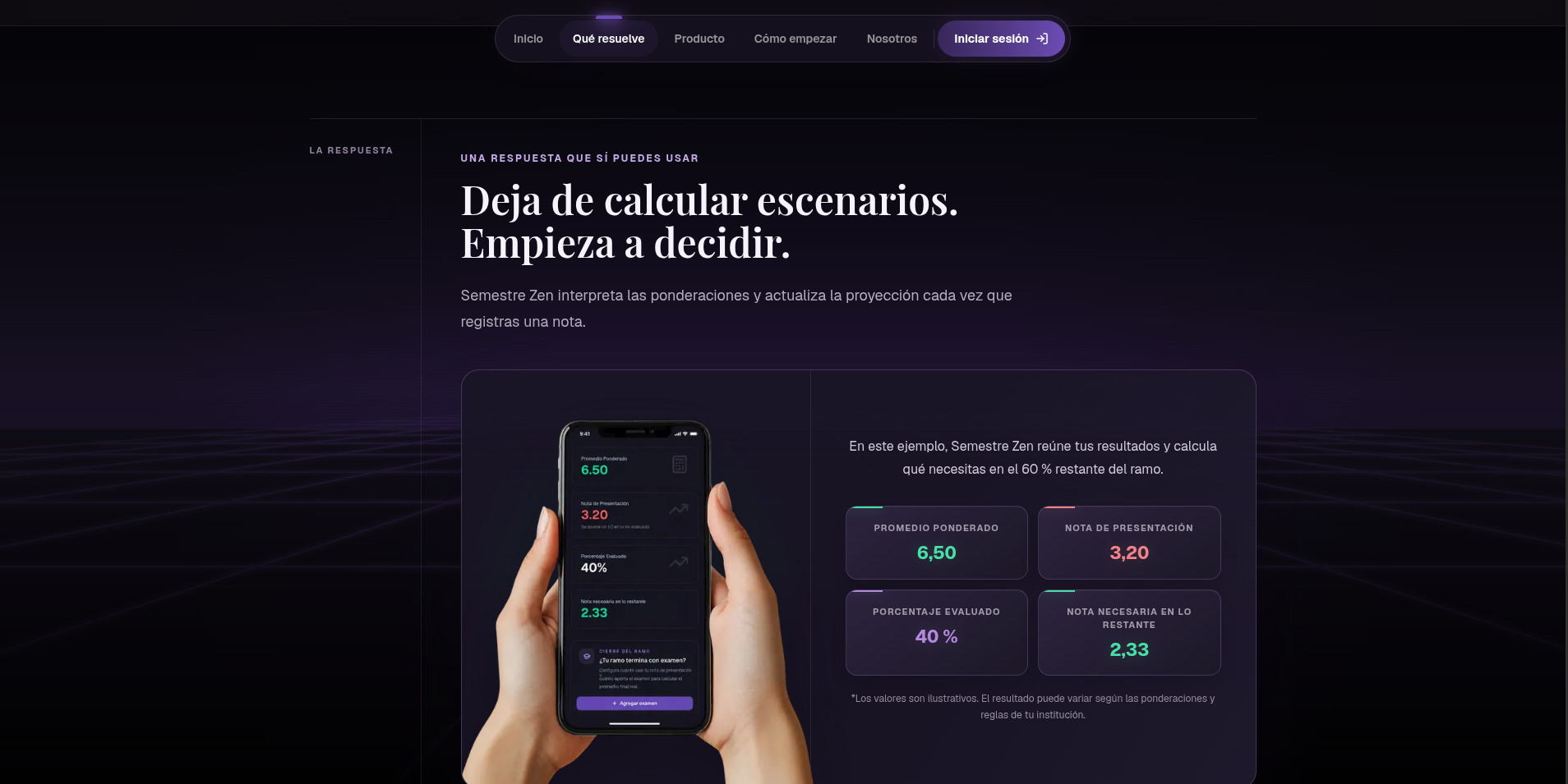 Captura 4 del proyecto Semestre Zen